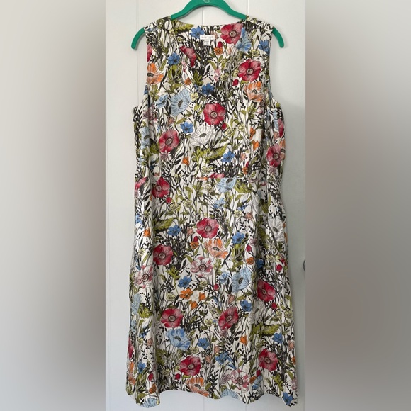 J. Jill Red and Pink Sundress Midi - Picture 5 of 16